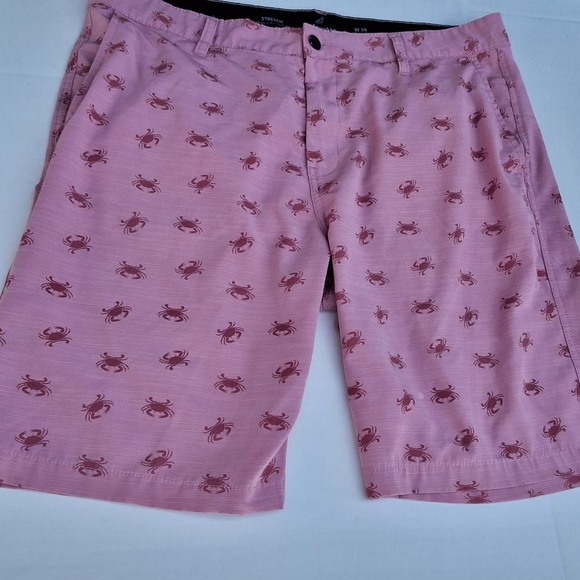 Atlantis Pink Crab Patterned Men's Shorts 38 - Picture 3 of 8